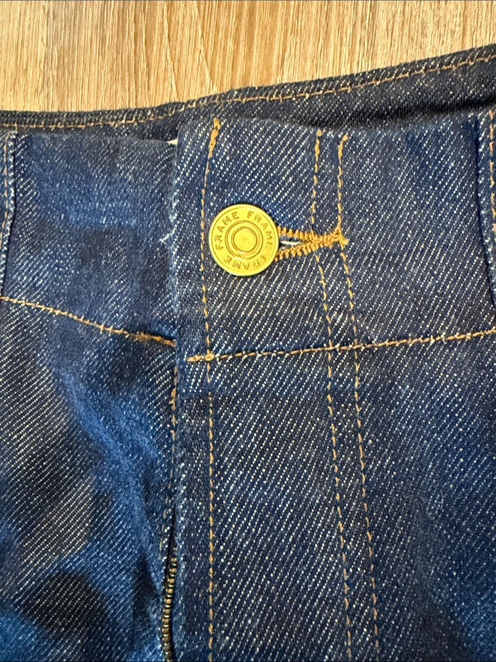 Frame Denim Dark Blue High-Rise Wide Leg Jeans, never worn, no tags. - Picture 2 of 7